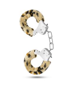 Temptasia Adjustable Faux Fur Cuffs Leopard