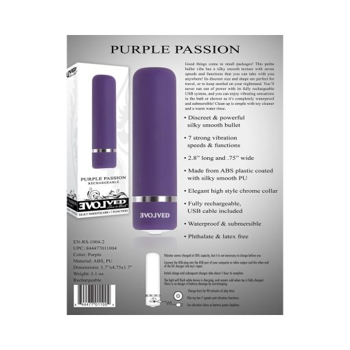 Evolved Purple Passion Rechargeable Petite Bullet Vibrator - Image 11