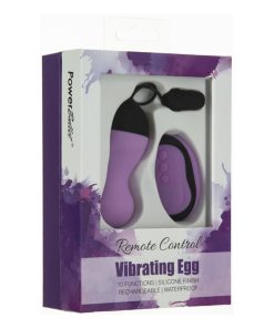 Power Bullet Vibrating Remote Control Egg Purple