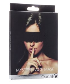 Ouch! Myst?re Lace Mask Blindfold Black