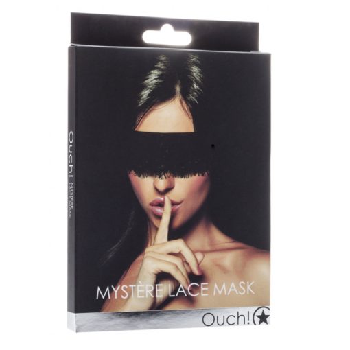 Ouch! Myst?re Lace Mask Blindfold Black