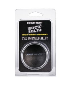 Rock Solid Brushed Alloy Large (1.75In X .75In) Silver