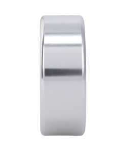 Rock Solid Brushed Alloy Large (1.75In X .75In) Silver