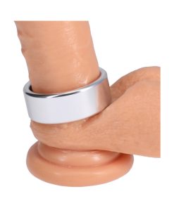 Rock Solid Brushed Alloy Large (1.75In X .75In) Silver