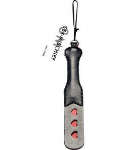 Sportsheets Sex & Mischief Heart Paddle Black