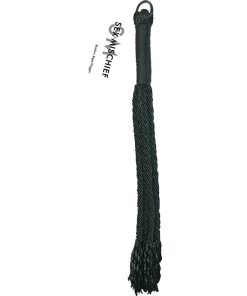 Sportsheets Sex & Mischief Shadow Rope Flogger Black