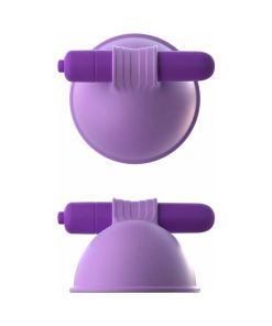 Fantasy For Her Silicone Vibrating Breast Suck-Hers Purple