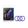 Performance Vs1 Pure Premium Silicone Cockrings 3-Pack Medium Indigo