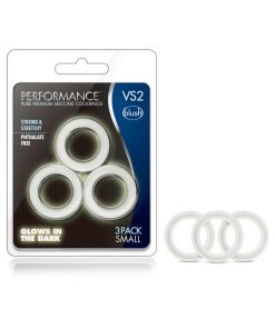 Performance Vs2 Pure Premium Silicone Cockrings 3-Pack Small White