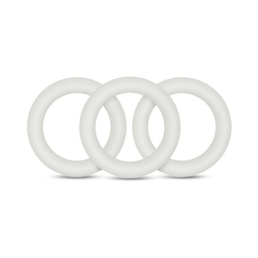 Performance Vs2 Pure Premium Silicone Cockrings 3-Pack Small White - Image 2