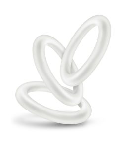 Performance Vs2 Pure Premium Silicone Cockrings 3-Pack Small White
