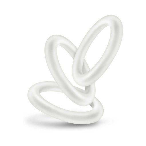 Performance Vs2 Pure Premium Silicone Cockrings 3-Pack Small White - Image 4
