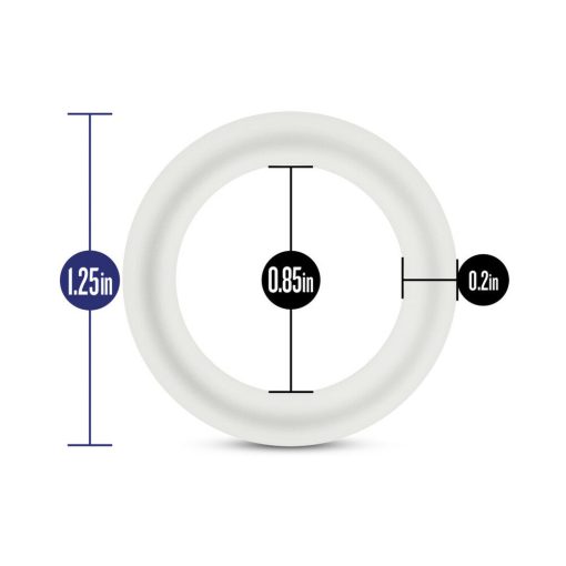 Performance Vs2 Pure Premium Silicone Cockrings 3-Pack Small White - Image 8