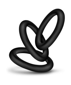 Performance Vs2 Pure Premium Silicone Cockrings 3-Pack Small Black