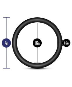 Performance Vs3 Pure Premium Silicone Cockrings 3-Pack Large Black