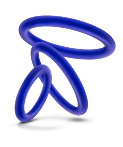 Performance Vs4 Pure Premium Silicone Cockrings 3-Pack Set Indigo