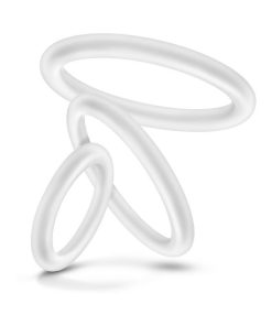 Performance Vs4 Pure Premium Silicone Cockrings 3-Pack Set White