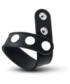Performance Vs5 Silicone 3-Snap Cock Strap Black