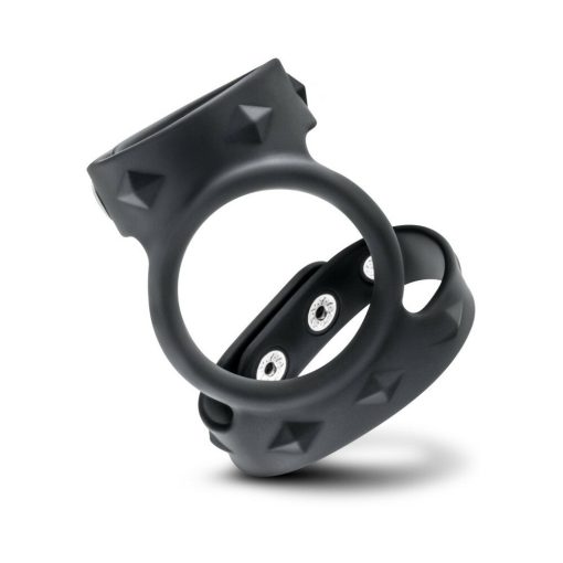 Performance Vs8 Silicone Double Cock & Ball Strap Black - Image 2