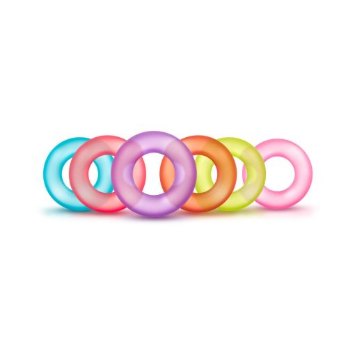 Play With Me King Of The Ring Cockring 6-Pack Assorted Colors - Image 2