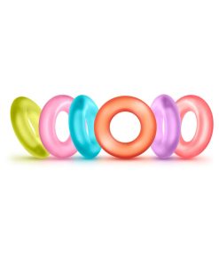 Play With Me King Of The Ring Cockring 6-Pack Assorted Colors