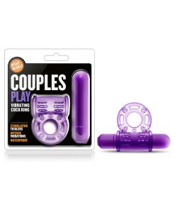 Play With Me Couples Play Vibrating Cockring Purple