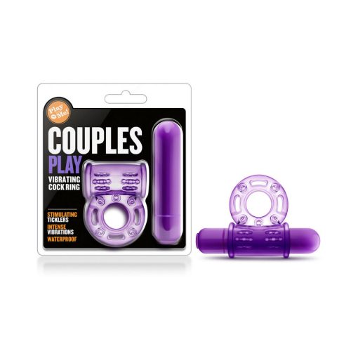 Play With Me Couples Play Vibrating Cockring Purple