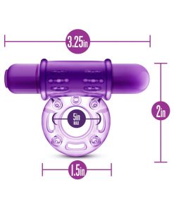 Play With Me Couples Play Vibrating Cockring Purple
