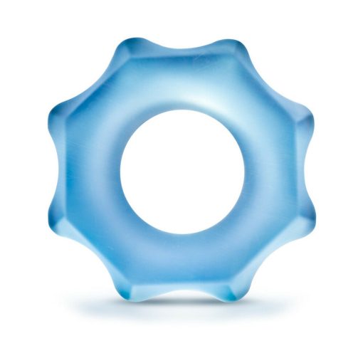 Stay Hard Glo Nutz Cockring 40-Piece Display Fishbowl Blue - Image 2
