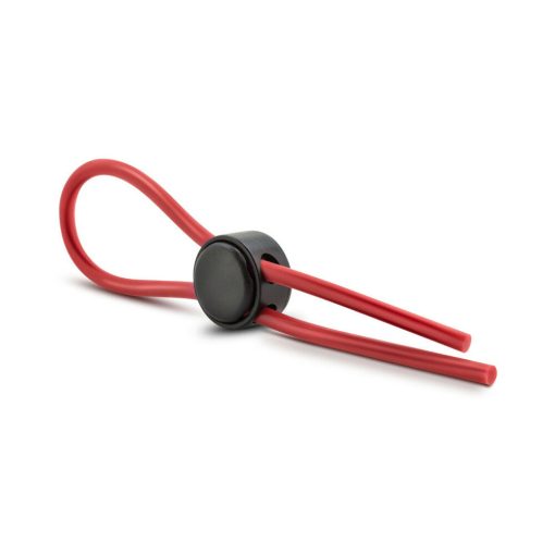 Stay Hard Silicone Loop Lasso/Bolo Cockring Red - Image 3