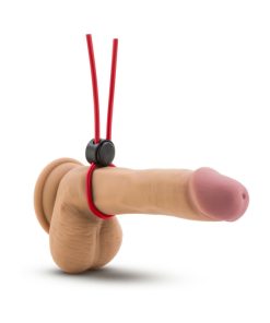 Stay Hard Silicone Loop Lasso/Bolo Cockring Red