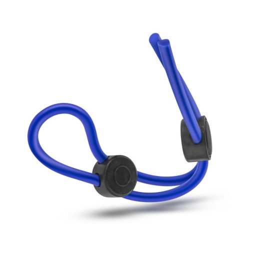 Stay Hard Silicone Double Loop Lasso/Bolo Cockring Blue - Image 3