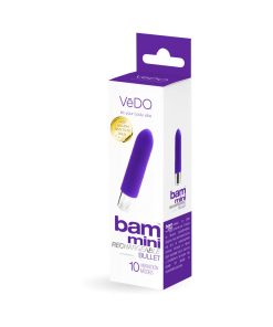 Vedo Bam Mini Rechargeable Bullet Vibe - Indigo