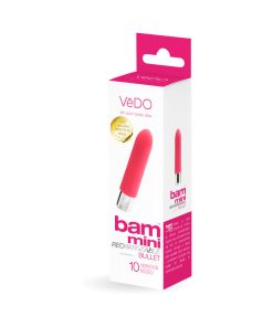 Vedo Bam Mini Rechargeable Bullet Vibe - Foxy Pink