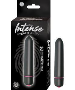 Intense Orgasm Bullet 10 Function Waterproof  Black