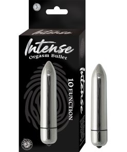 Intense Orgasm Bullet 10 Function Waterproof Silver