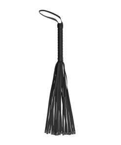 Ouch! Skulls & Bones 23.4 In. Skull Whip Flogger Black