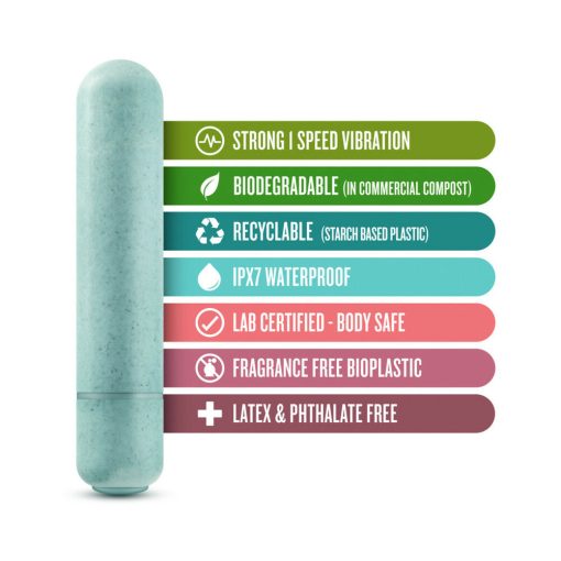 Gaia Eco Bullet Single-Speed Vibrator Aqua - Image 5