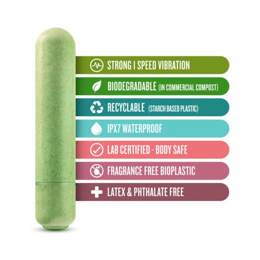 Gaia Eco Bullet Single-Speed Vibrator Green - Image 5