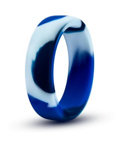 Performance Silicone Camo Cock Ring Blue Camouflage