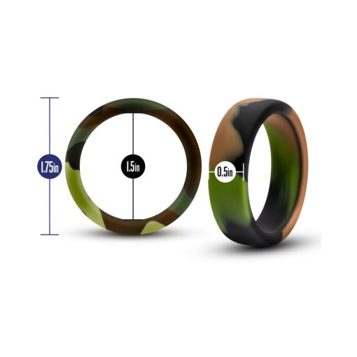 Performance Silicone Camo Cock Ring Green Camouflage - Image 5