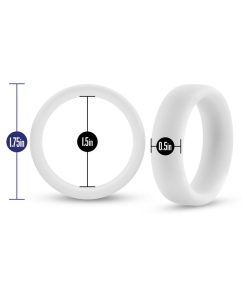 Performance Silicone Glo Cock Ring White Glow
