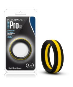 Performance Silicone Go Pro Cock Ring Black/Gold/Black