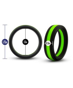 Performance Silicone Go Pro Cock Ring Black/Green/Black
