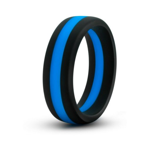 Performance Silicone Go Pro Cock Ring Black/Indigo/Black - Image 2