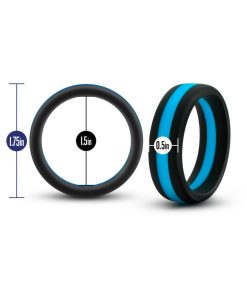 Performance Silicone Go Pro Cock Ring Black/Indigo/Black