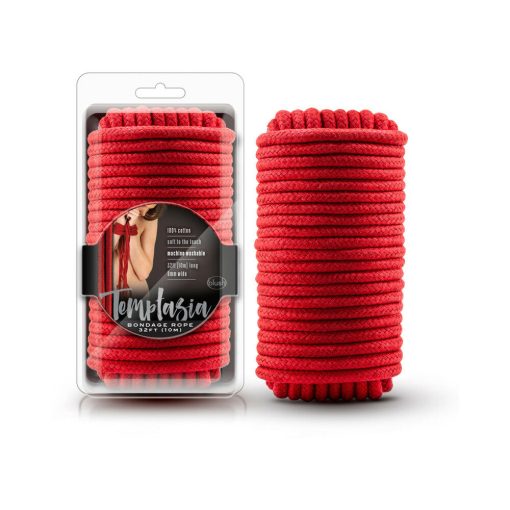 Temptasia Bondage Rope 32 Ft. / 10 M Red