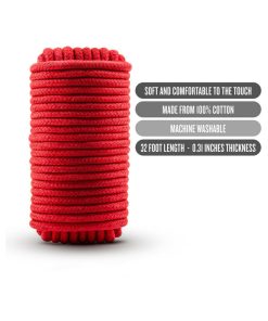 Temptasia Bondage Rope 32 Ft. / 10 M Red