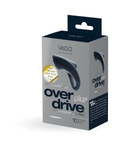 Vedo Overdrive+ Rechargeable Vibrating Ring - Just Black