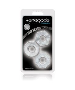 Renegade Chubbies Cock Rings 3-Pack Clear